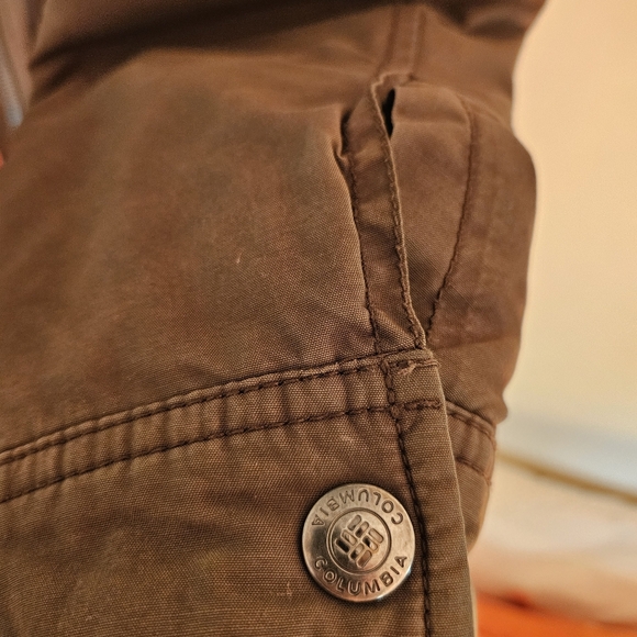 Columbia Chatfield Hill Cargo Sherpa Olive Jacket Women L - Picture 5 of 10